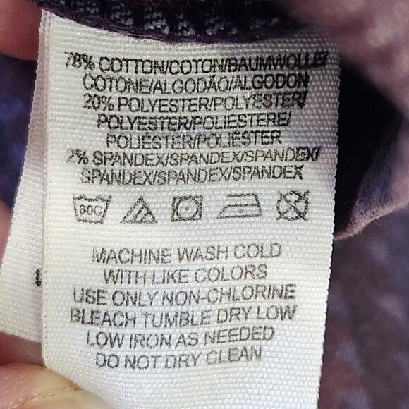 Free People Southwest Ikat Skinny Jeans 25 Purple Low Rise Bohemian Colorful - Picture 8 of 10